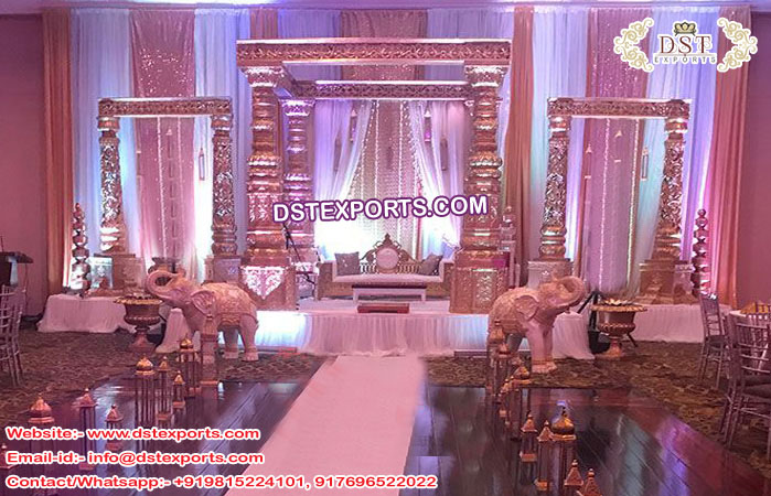 Grand Wedding Devdas Fiber Mandap