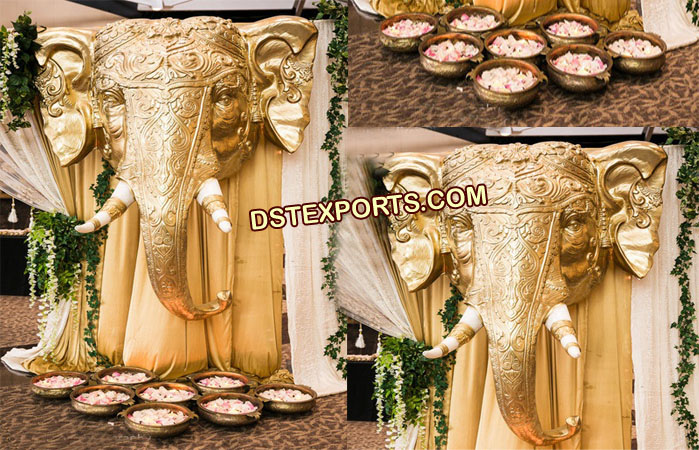 Srilankan Wedding Entrance Elephant Face Panels