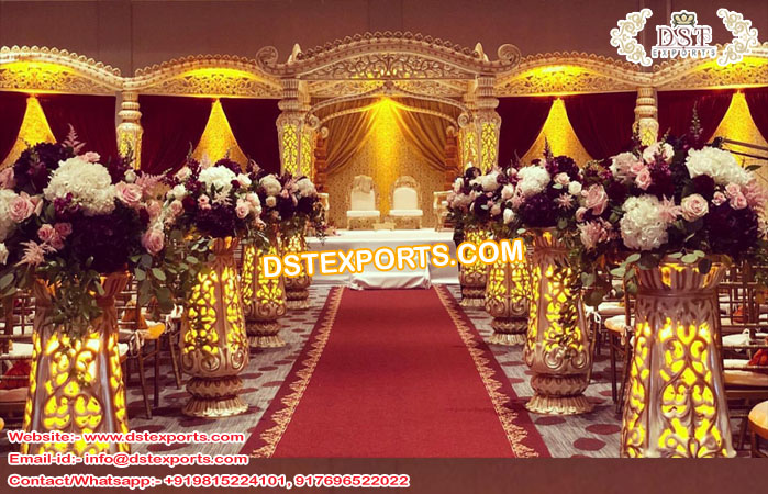 Grand Indian Wedding Mustache Mandap USA