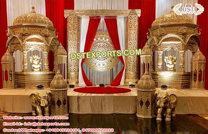 Mughal Theme Grand Wedding Stage