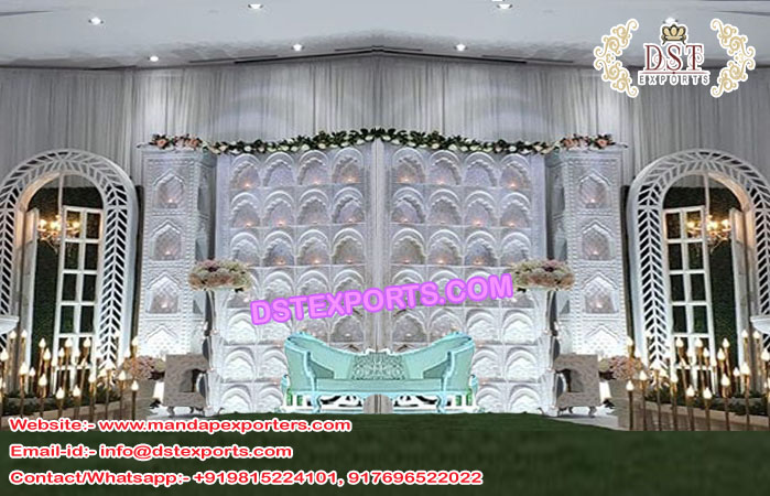 Trending English Wedding Fiber Candle Wall