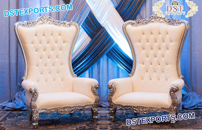 Wedding Bride and Groom Love-Seat Chairs