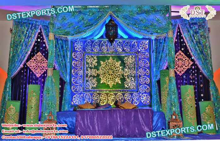 Muslim Wedding Embrodried Curtains/Backdrops