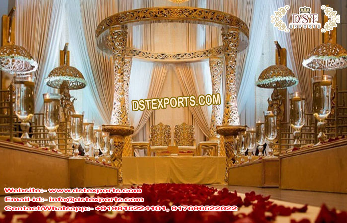 Golden Delizio Maharaja Wedding Mandap