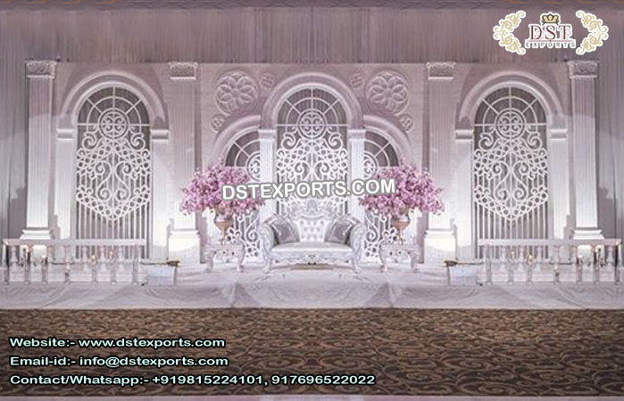 Stylish Wedding Window Back-Frame Stage