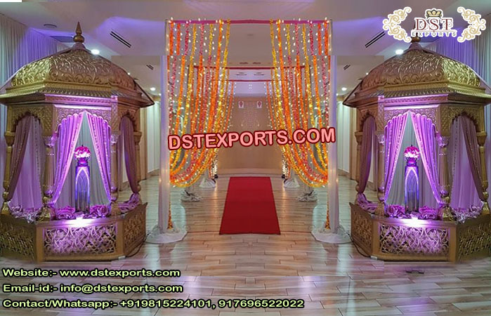 Wedding Entrance Fiber Temple Decor