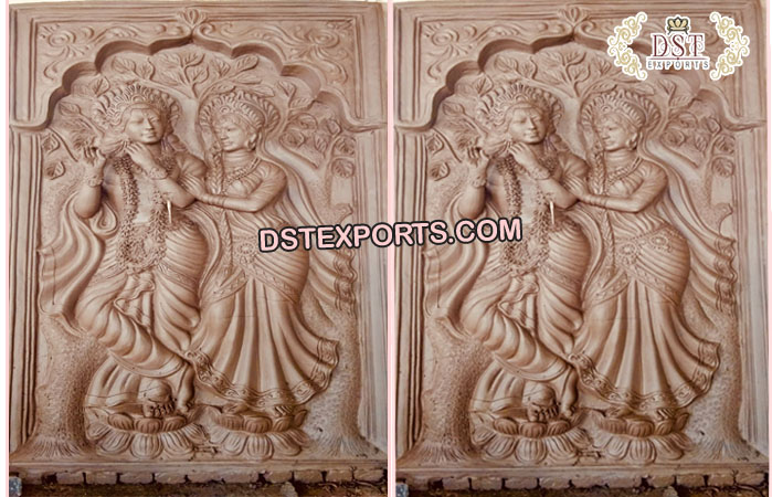 Royal Wedding Radha Krishna Frame/Panel