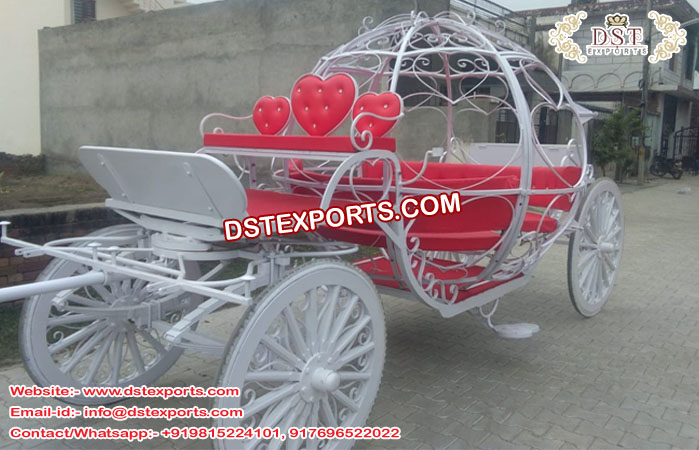 Lovely Heart Cinderella Wedding Carriage