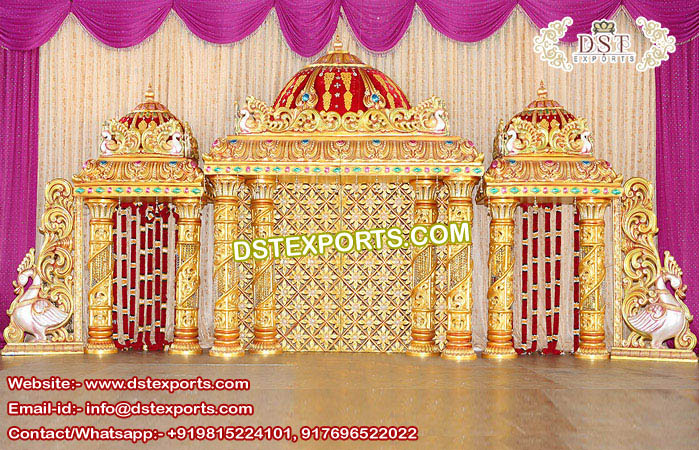 Srilankan Wedding Fiber Manavarai Temple Mandap