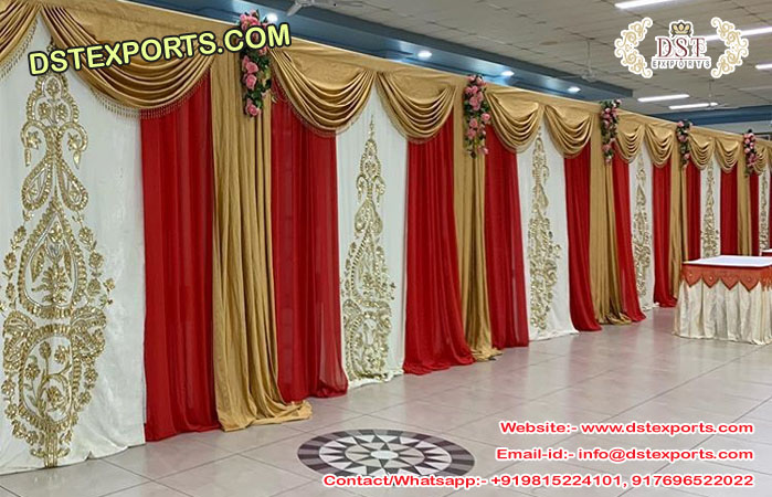 Wedding Heavy Embroidered Backdrops Decoration