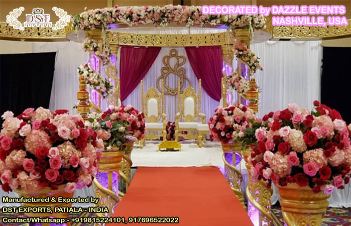 Stylish Wedding Crystal Mandap Nashville