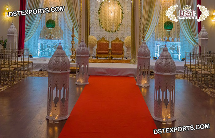 Wedding Fiber Moroccan Lamps for Walkway