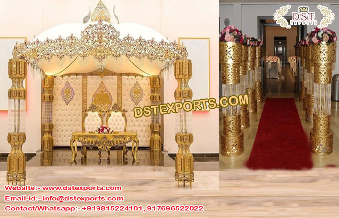 Maharaja Wedding Crown Crystal Mandap