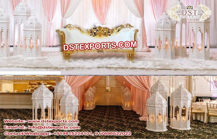 Wedding White Fiber Lamps Decoration