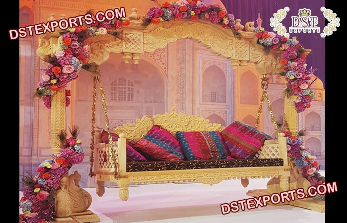 Royal Wedding Wooden Handicraft Swing