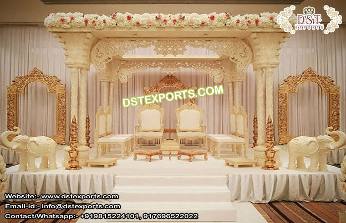 Wedding Triple Pole Maharani Mandap