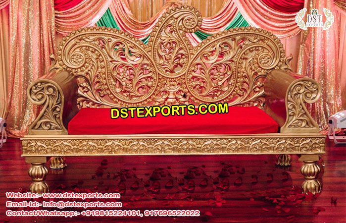 Muslim Wedding Stage Paisley Couch