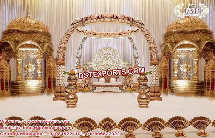 Stunning Srilankan Wedding Mahraja Mandap