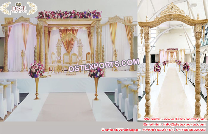 Special Wedding Wooden Hand-Carved Mandap