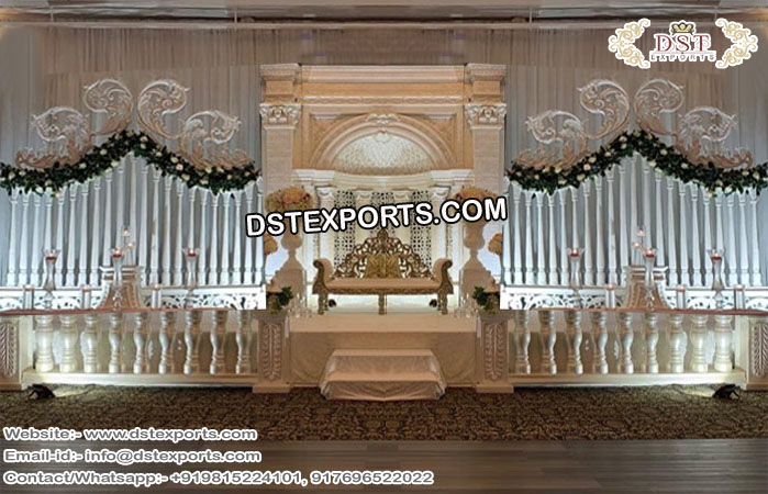 Grand Wedding Reception Fiber Stage