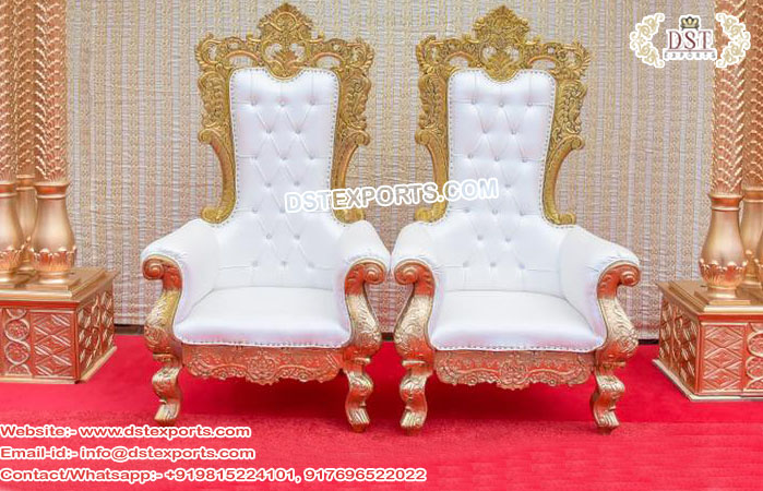 Stylish Wedding Bollywood Throne Chairs