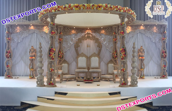 Indian Wedding Designer Wooden Mandap London