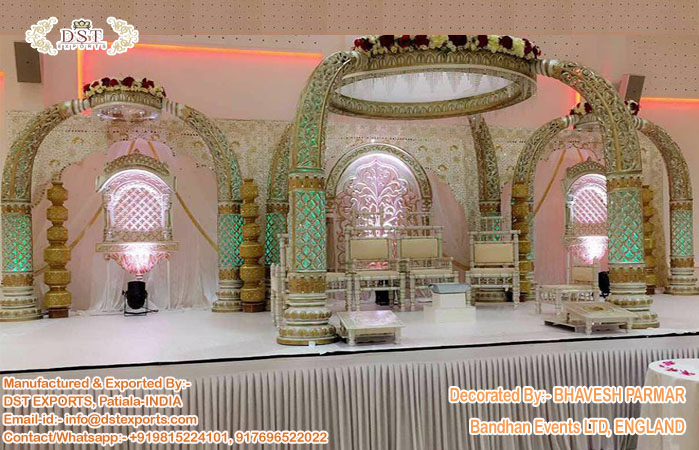 Elegant Elephant Tusk Wedding Mandap UK