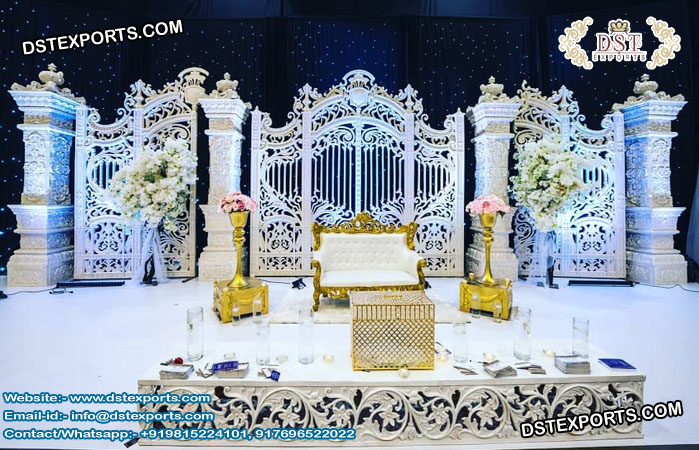 Victorian Wedding Gate Back-Frame Stage