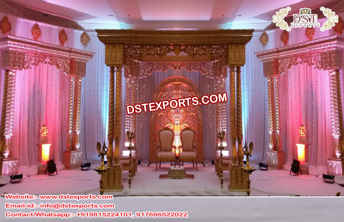 Traditional Indian Wedding Triveni Mandap