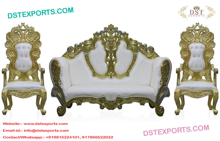 Royal Indian Wedding King Queen Sofa Set