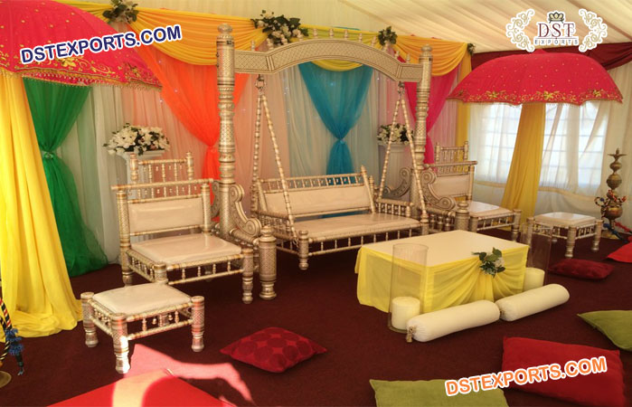 Stylish Wedding Sangeet Stage Swing Se