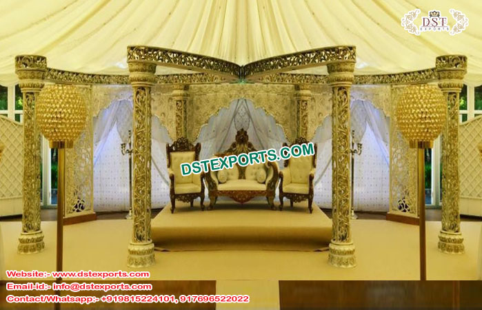 Stunning Wedding Fiber Butterfly Mandap