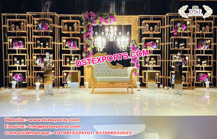 Glorious Metal Candle Walls for Wedding Decor