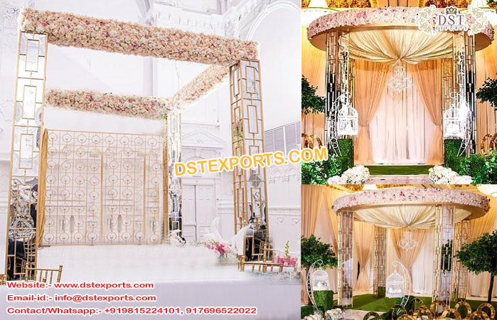 Stylish Mirror Mandap for Wedding USA