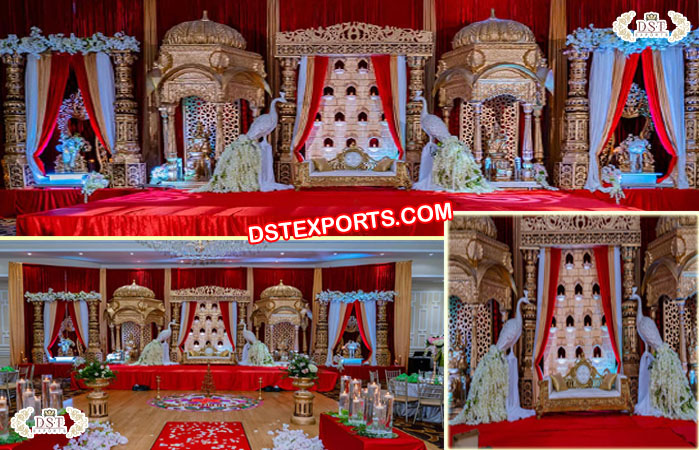 Grand Traditional Wedding Temple Stage
