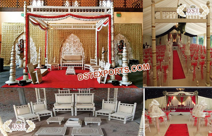 Traditional Gujrati Wedding Sankheda Mandap