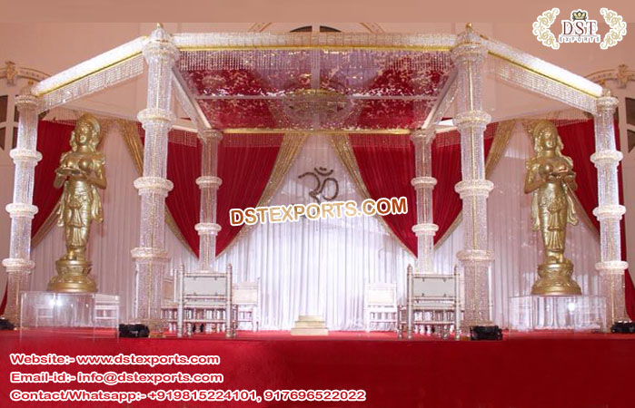 Stylish Wedding Fully Crystal Mandap