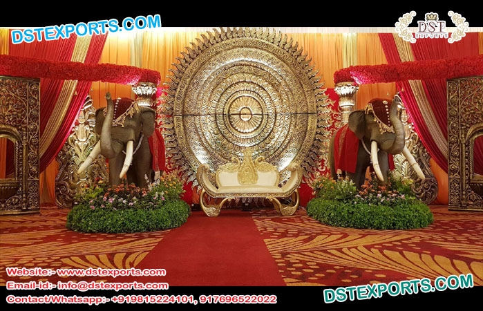 Grand Srilankan Theme Wedding Stage
