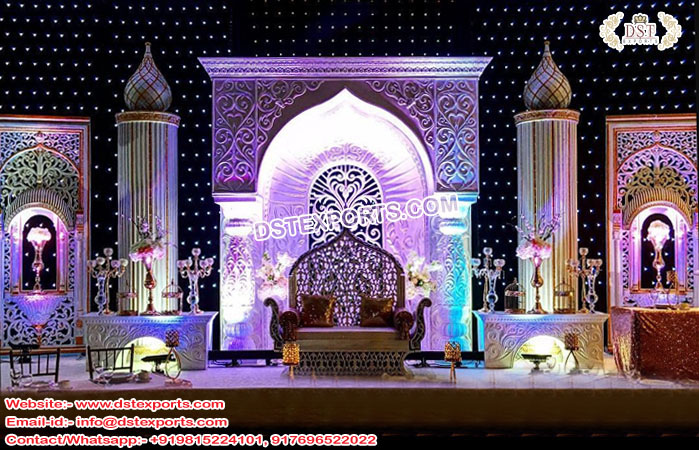 Moroccan Theme Wedding Reception Stage