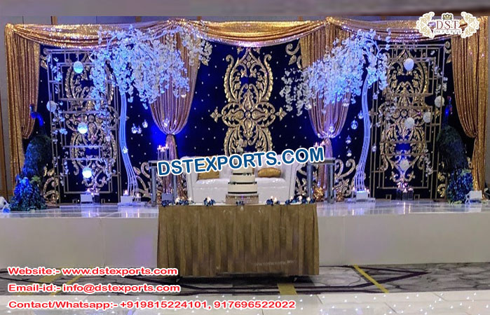 Buy Embroidered Backdrops for Mehandi Decoration