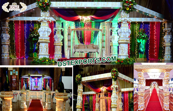 Bahubali Style Fiber Wedding Mandap