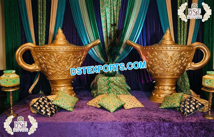 Wedding Mehndi Decoration Aladdin Lamps