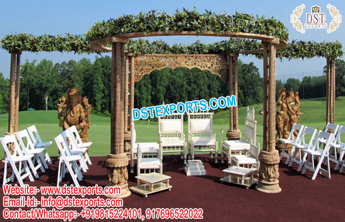 Wedding Wooden Triveni Mandap UK