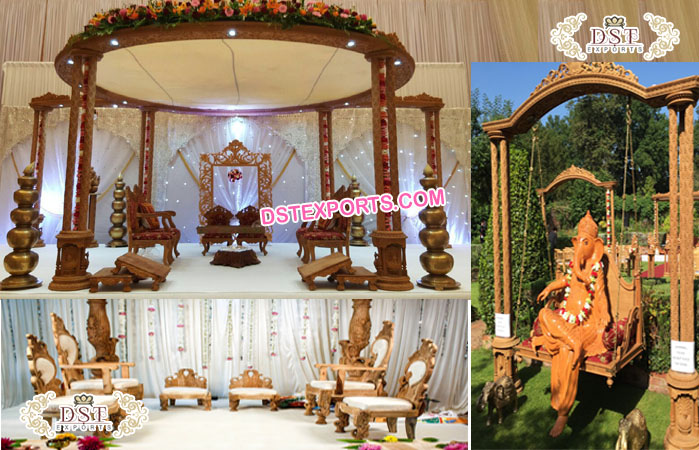 Gujrati Wedding Triveni Ganesha Mandap