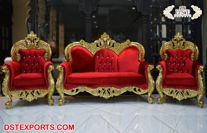 Royal Wedding Luxury Loveseat Throne & Chairs