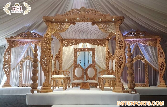 GujaratiWedding Celebration Wooden Mandap UK