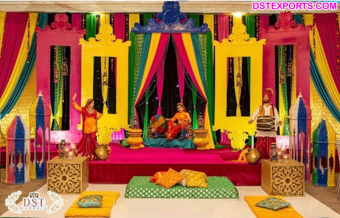 Punjabi Pre-Wedding Event Mehndi Decor