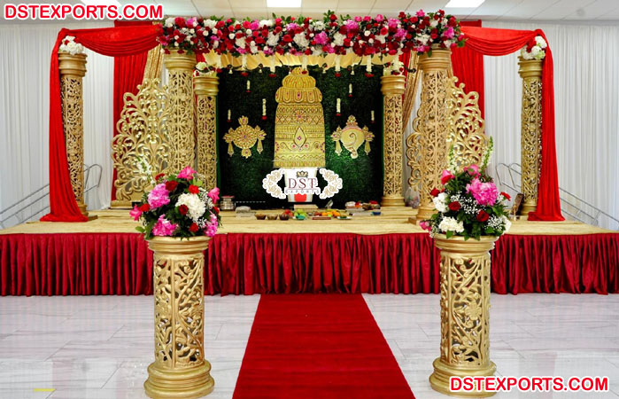 Traditional Tamil Wedding Mandap Decoration