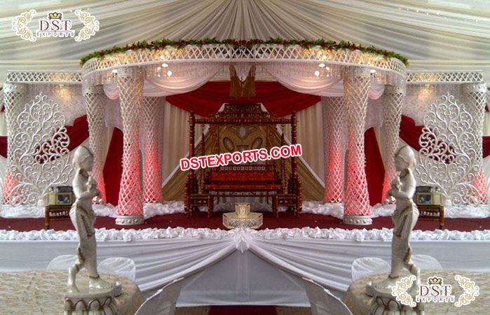 Buy Round Crystal Mandap for Wedding USA