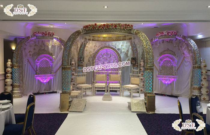 Amazing Indian Wedding Elephant Tusk Mandap